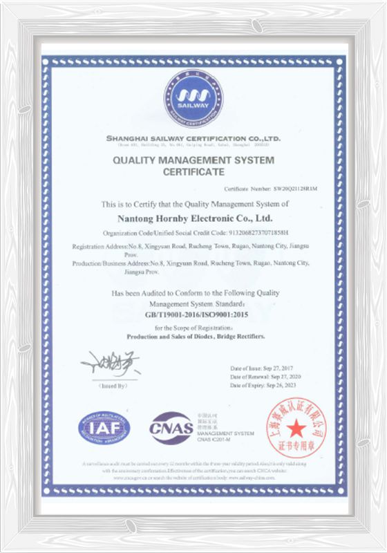 ISO9001 Certificate