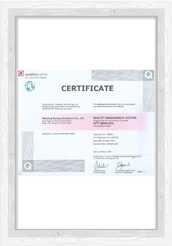 IATF16949 Certificate